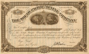 South Pacific Mining Co. - Stock Certificate